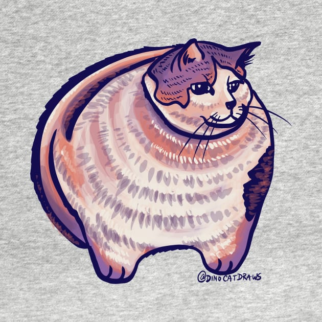 Chonk Cat by DinoCatDraws